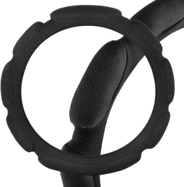 Оплетка SKYWAY замша M Sponge classic  8 подушечек Черная S01101032