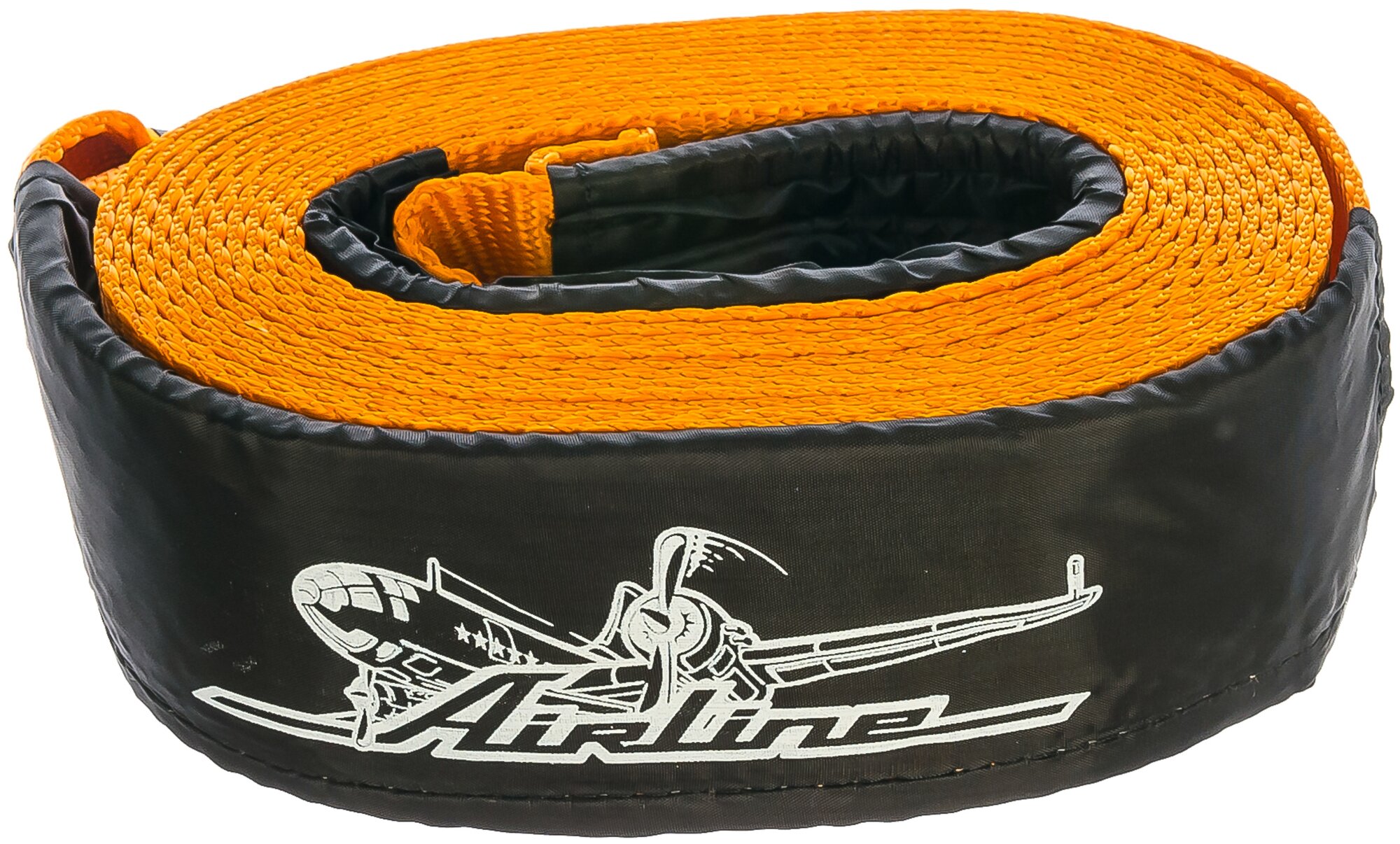 Трос металлический 3т 4м 8мм 2 крюка в оплетке