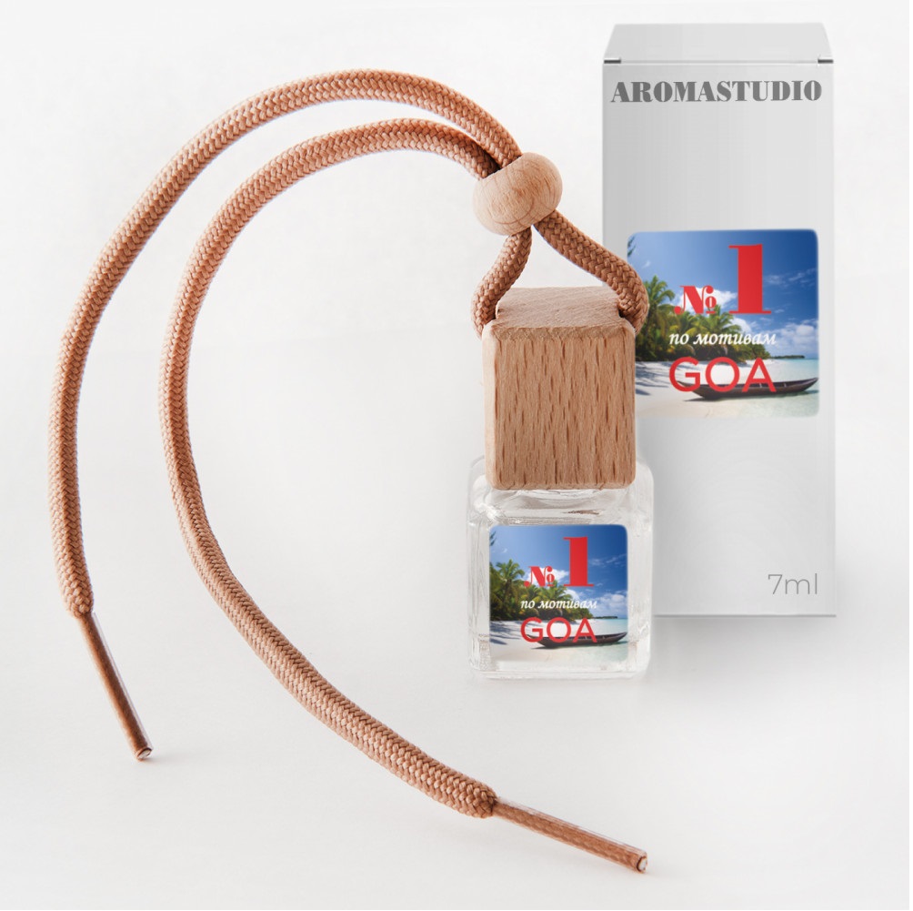 Ароматизатор  АРОМАСТУДИЯ №1 GOA Парфюм жидкий подвесной Россия 7мл