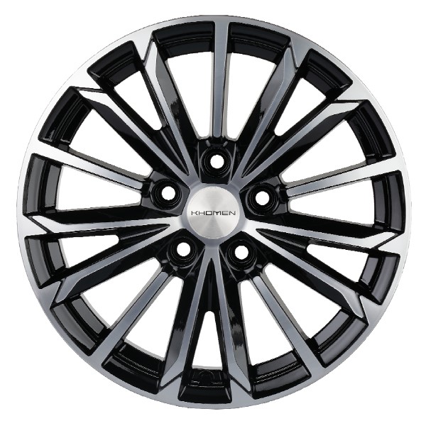 диски KHOMEN KHW1611 (16 ZV Mazda 3/ix35) 6,5xR16 5x114,3 67,1 45 BLACK-FP
